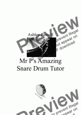 page one of Mr P's Amazing Snare Drum Tutor