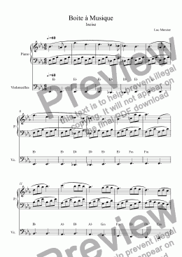 page one of Boite à Musique