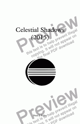 page one of Celestial Shadows
