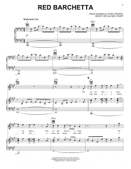 page one of Red Barchetta (Piano, Vocal & Guitar Chords (Right-Hand Melody))