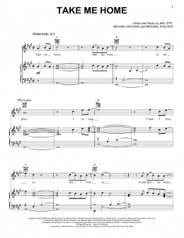 page one of Take Me Home (Piano, Vocal & Guitar Chords (Right-Hand Melody))