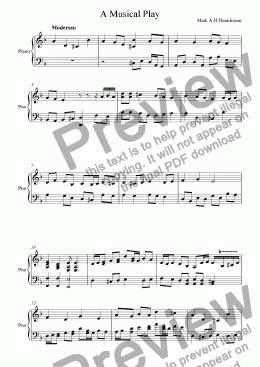 page one of A Play of Music