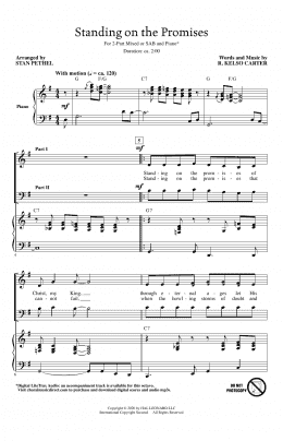 page one of Standing On The Promises (arr. Stan Pethel) (SAB Choir)
