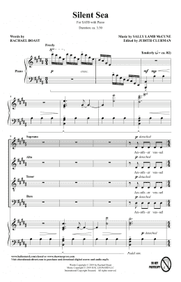 page one of Silent Sea (SATB Choir)