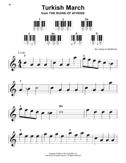 page one of Turkish March (Super Easy Piano)