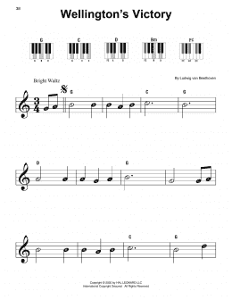 page one of Wellington's Victory (Super Easy Piano)