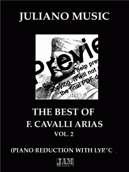 page one of THE BEST OF FRANCESCO CAVALLI ARIAS - VOL.2 (PIANO REDUCTION WITH )