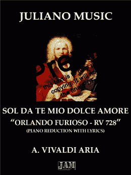 page one of SOL DA TE MIO DOLCE AMORE (PIANO REDUCTION WITH LYRICS) - A. VIVALDI