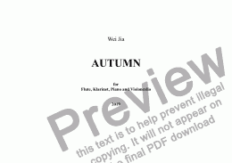 page one of Autumn
