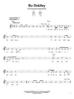 page one of Bo Diddley (Easy Guitar)