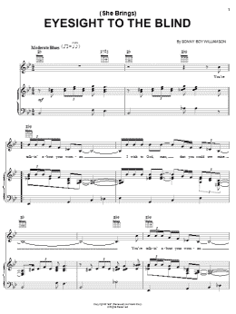 page one of Eyesight To The Blind (Piano, Vocal & Guitar Chords (Right-Hand Melody))