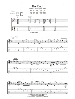 page one of The End (Guitar Tab)