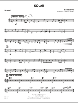 page one of Solar - Trumpet 2 (Jazz Ensemble)