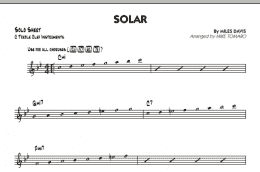 page one of Solar - C Solo Sheet (Jazz Ensemble)