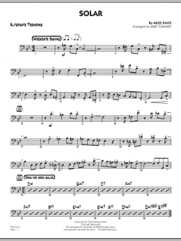page one of Solar - Alternate Trombone (Jazz Ensemble)