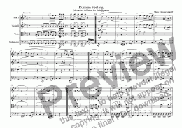 page one of Russian Feeling (stringquartet)
