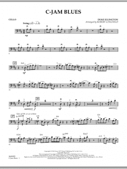 page one of C-Jam Blues - Cello (Orchestra)