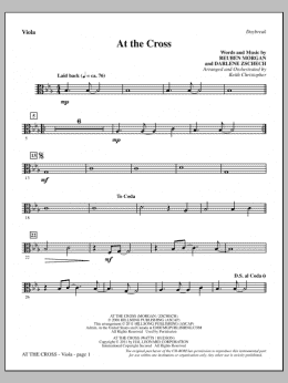page one of At The Cross - Viola (Choir Instrumental Pak)