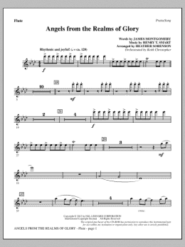 page one of Angels From The Realms Of Glory - Flute (Choir Instrumental Pak)