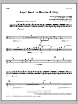 page one of Angels From The Realms Of Glory - Viola (Choir Instrumental Pak)