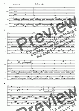 page one of Symphony No 32 27th movement