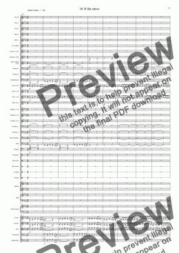 page one of Symphony No 32 28th movement