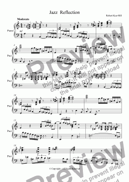 page one of Jazz Reflection