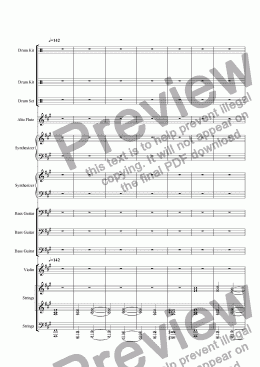 page one of Symphonie Fantastique Suite No. 11 "Orlicity"