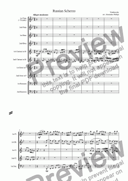 page one of Russian Scherzo