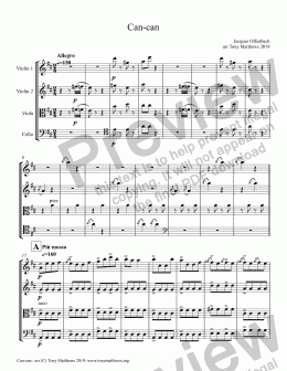 page one of Can-can by Offenbach (rev 2019)