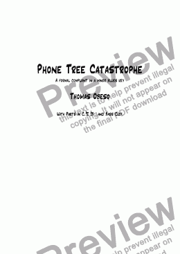 page one of Phone Tree Catastrophe