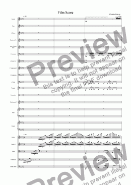 page one of Film Score