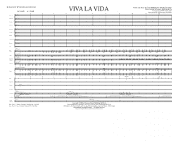 page one of Viva La Vida - Full Score (Marching Band)