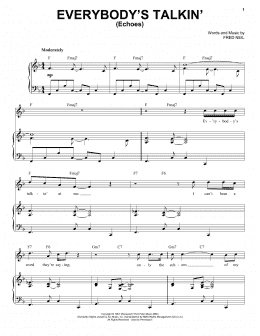 page one of Everybody's Talkin' (Echoes) (Piano & Vocal)