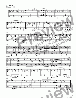 page one of Sonata No. 1 in C Minor, Op. 2, 3rd Movement: Scherzo Allegro