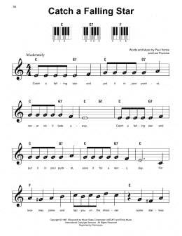 page one of Catch A Falling Star (Super Easy Piano)