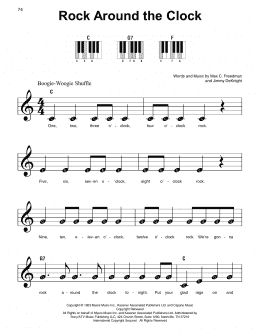 page one of Rock Around The Clock (Super Easy Piano)