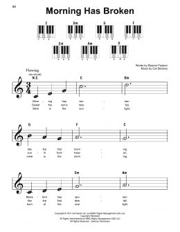 page one of Morning Has Broken (Super Easy Piano)