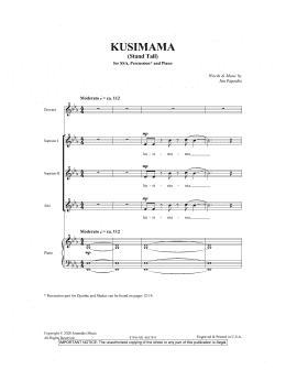 page one of Kusimama (Stand Tall) (SSA Choir)