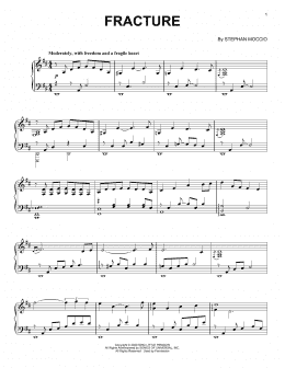page one of Fracture (Piano Solo)