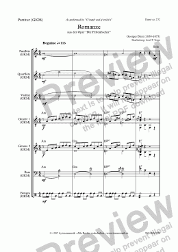 page one of Romanze (Beguine/GKM/Score & Parts)