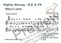 page one of Highly Strung - Mary's Lamb