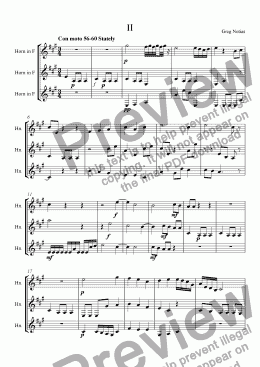 page one of Stately Waltz for 3 horns