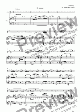 page one of Petite suite - Minuet