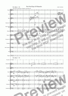 page one of Ballet - The Pied Piper Of Hamelin