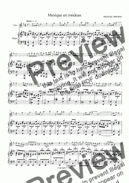 page one of Musique en rondeau