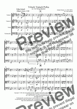 page one of Tritsch Tratsch Polka