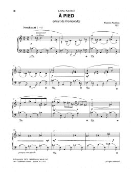 page one of A Pied (Piano Solo)