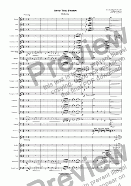 page one of Into The Storm - Orchestra 
