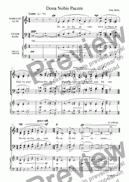 page one of Dona nobis pacem